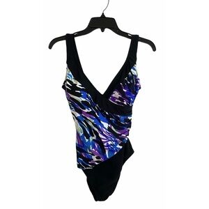 Catalina Multicolored Splash One Piece Swimsuit M